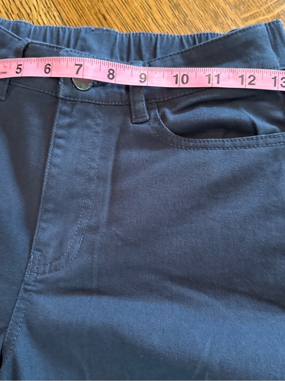 Pact Navy Cotton Wide-Leg Pants with Zip Fly - Picture 6 of 15